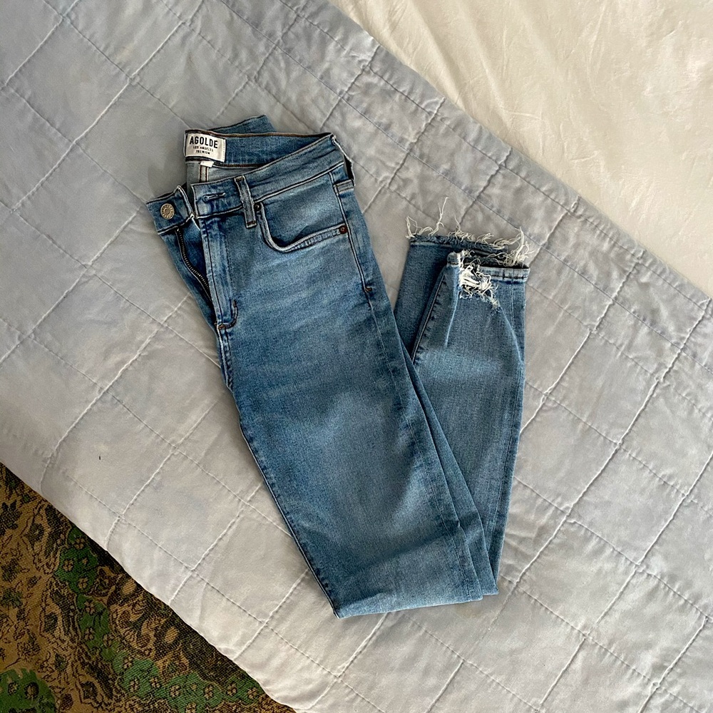 Agolde Sophie High Rise Skinny in Scheme